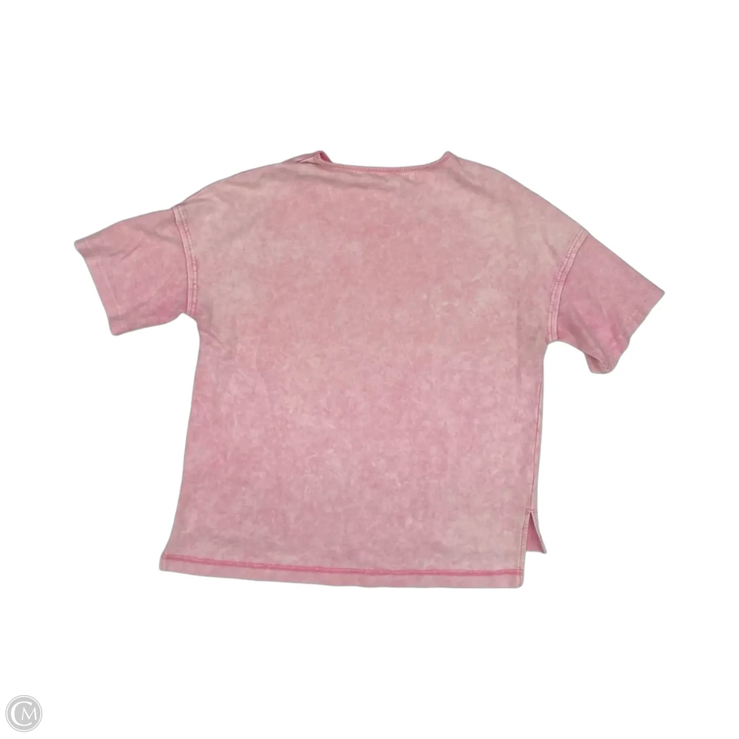 Top Short Sleeve By Cme In Pink, Size: 1x