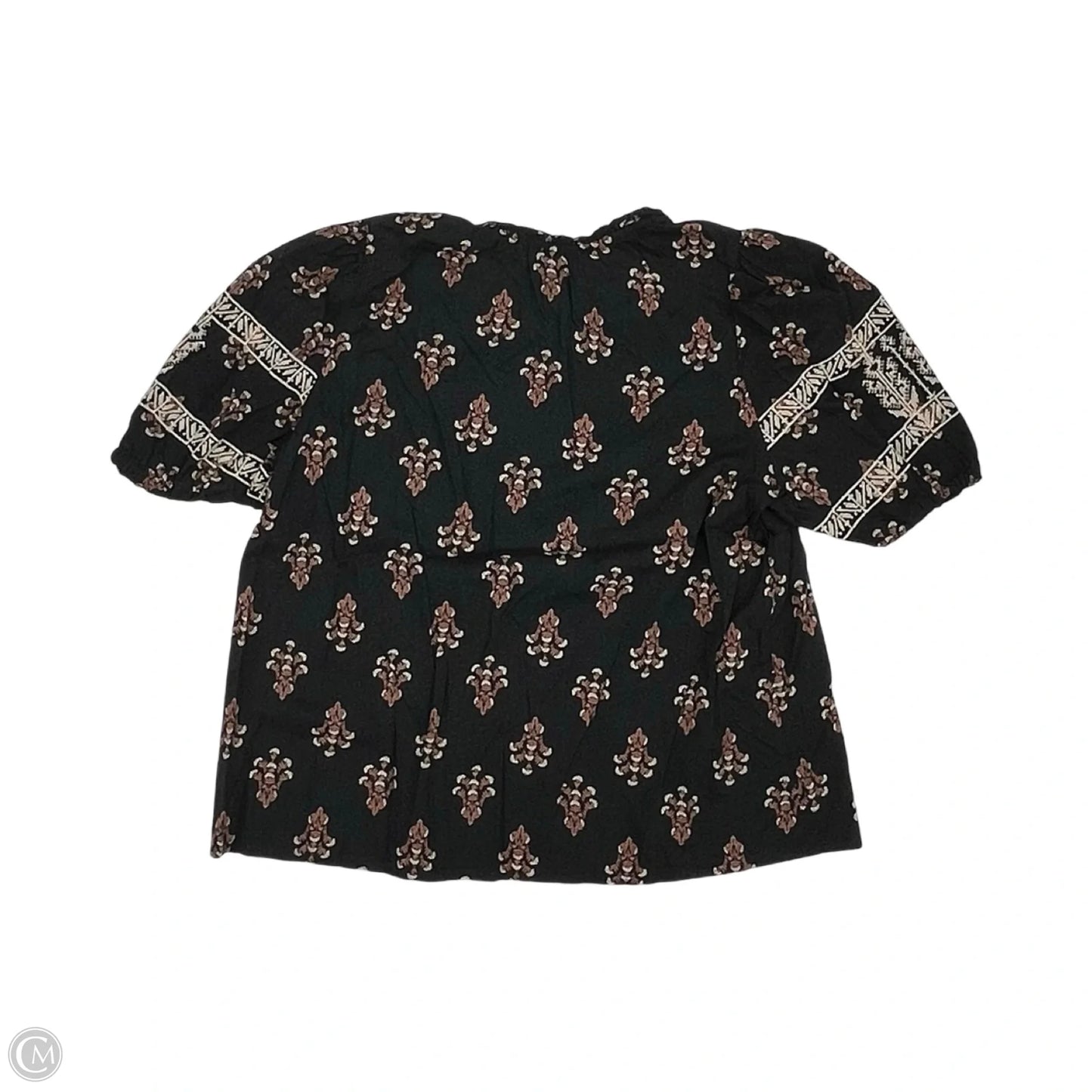 Blouse Short Sleeve By Knox Rose In Black, Size: M