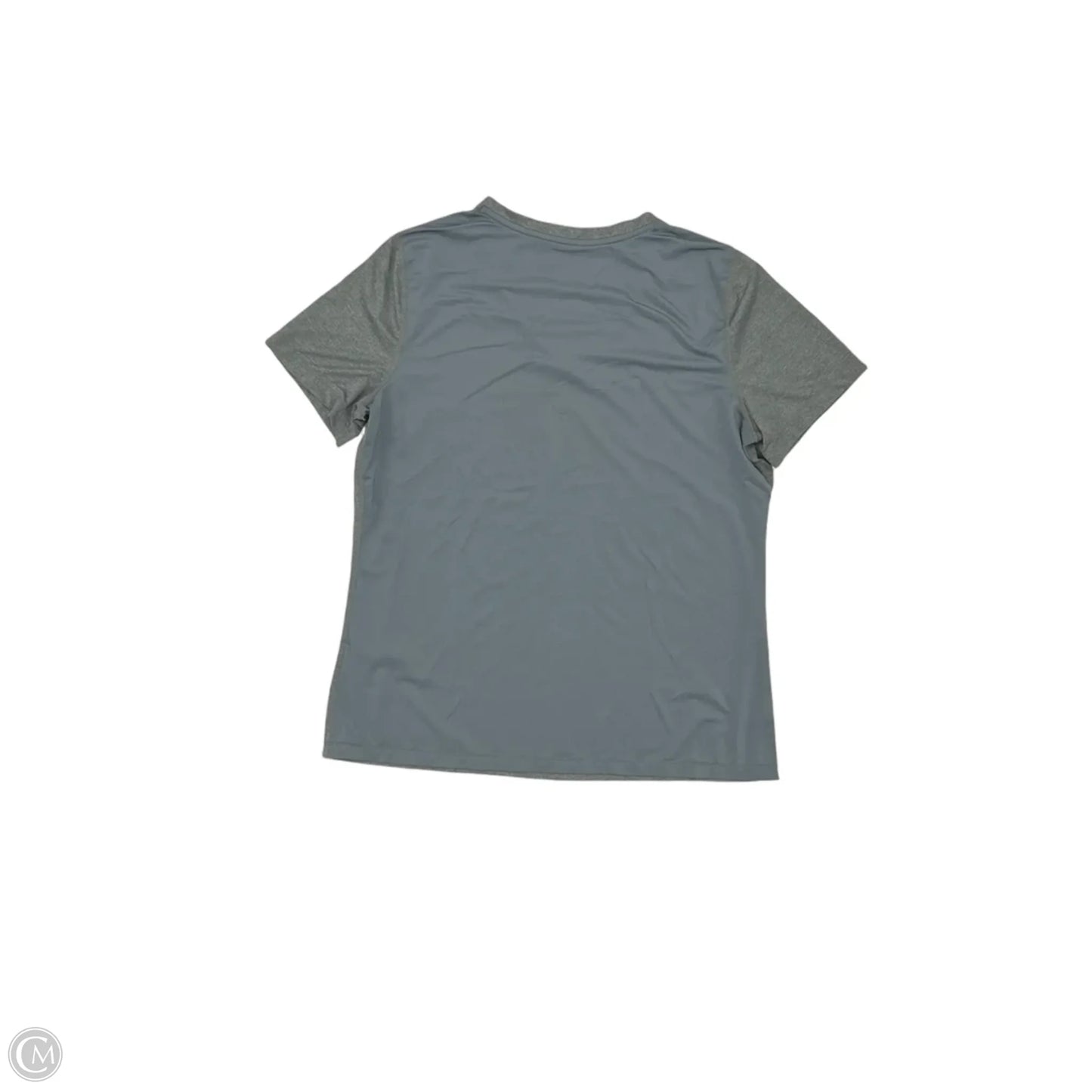 Athletic Top Short Sleeve By Nike In Grey, Size: Xl