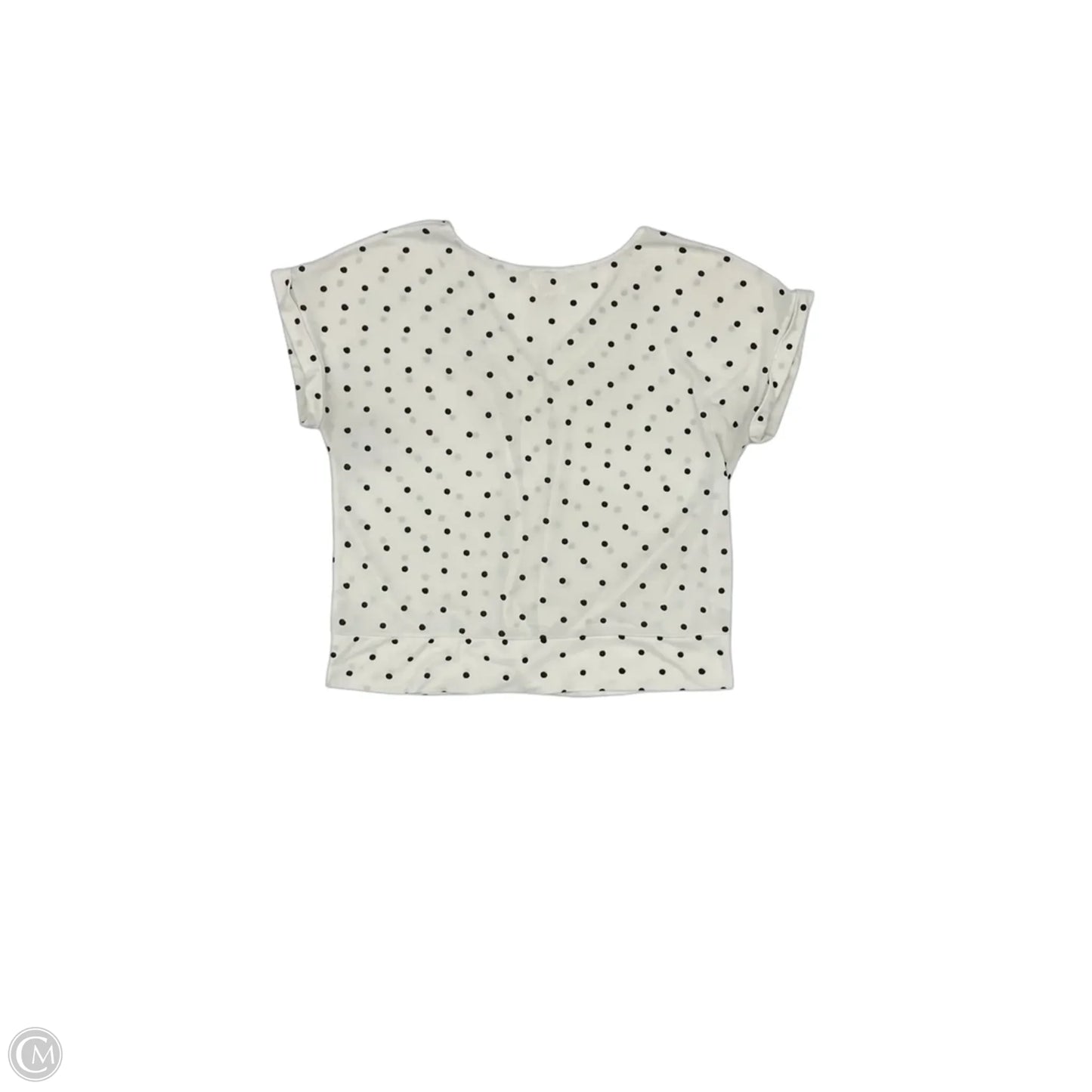 Top Short Sleeve By Clothes Mentor In Black & White, Size: Xl