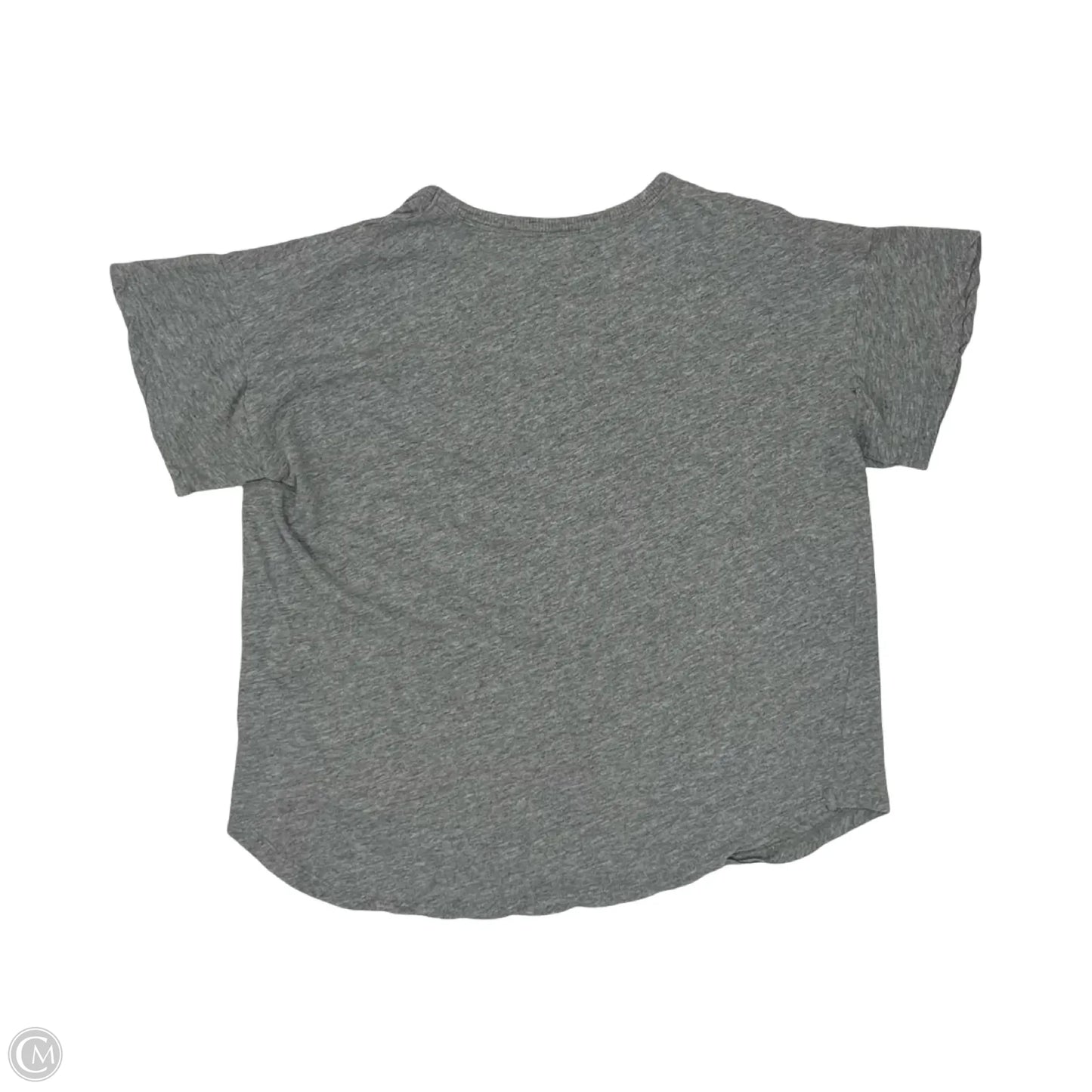 Top Short Sleeve Basic By Madewell In Grey, Size: L