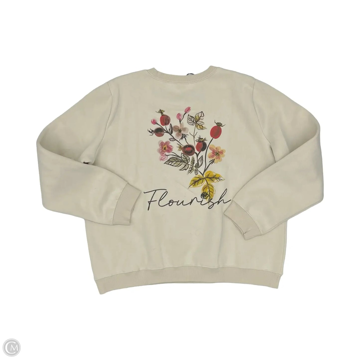 Athletic Sweatshirt Crewneck By Zyia In Tan, Size: Xxl
