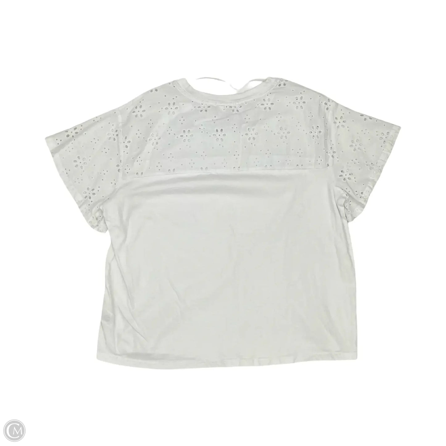 Top Short Sleeve By Time And Tru In White, Size: Xl