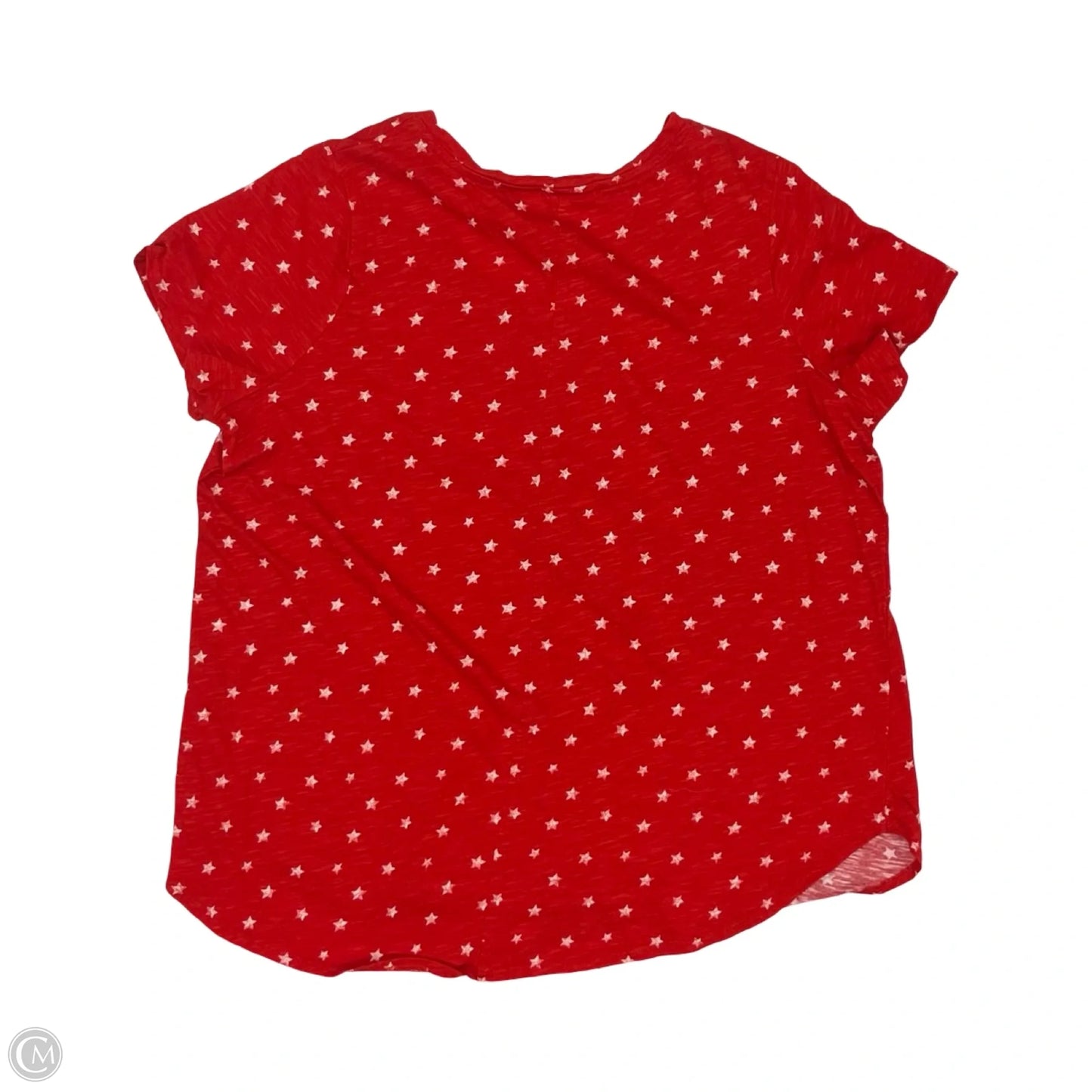 Top Short Sleeve By Cynthia Rowley In Red, Size: 1x