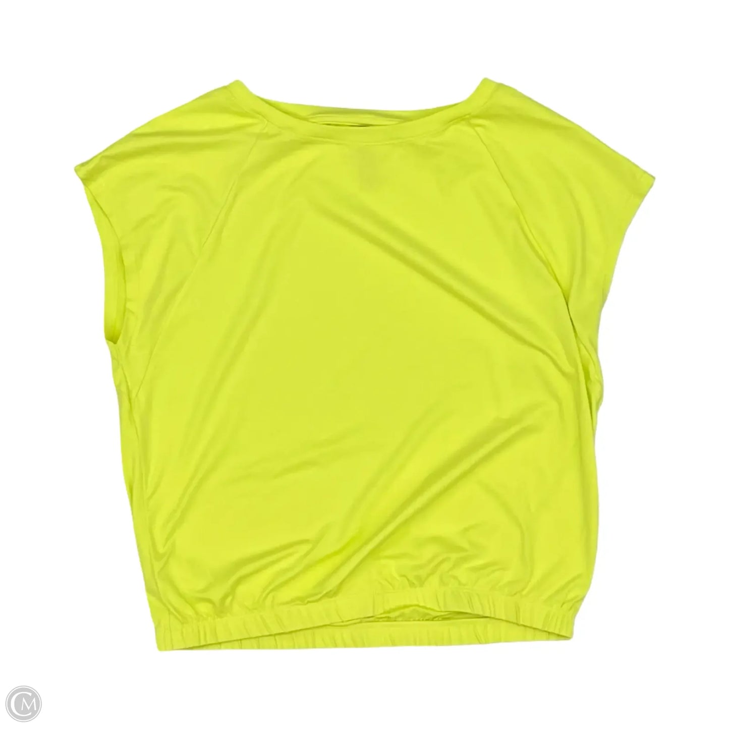Athletic Top Short Sleeve By Kyodan In Yellow, Size: M