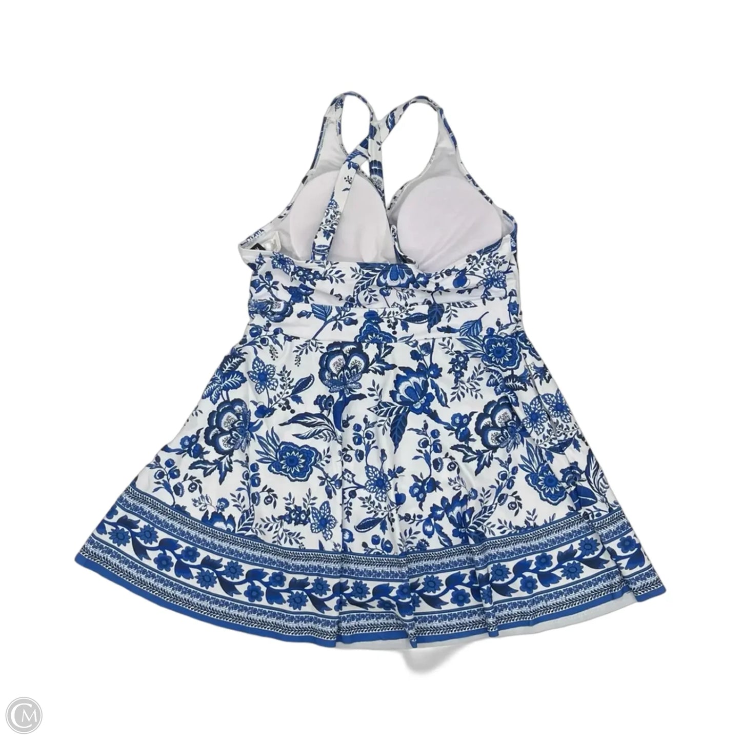 Swimsuit By Bloomchic In Blue & White, Size: L
