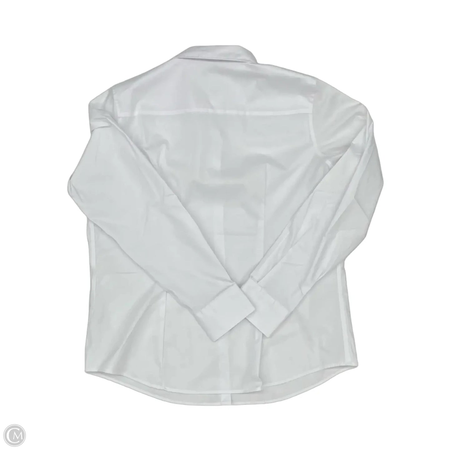 Top Long Sleeve By Liz Claiborne In White, Size: Xl