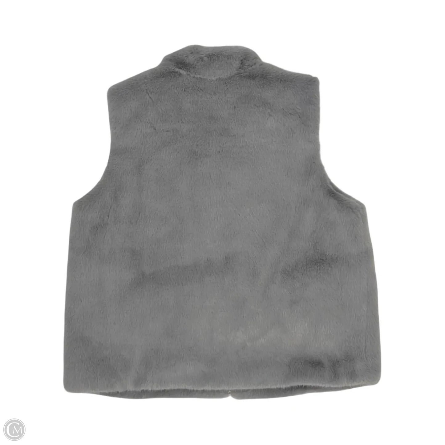 Vest Faux Fur & Sherpa By Christian Siriano In Grey, Size: L