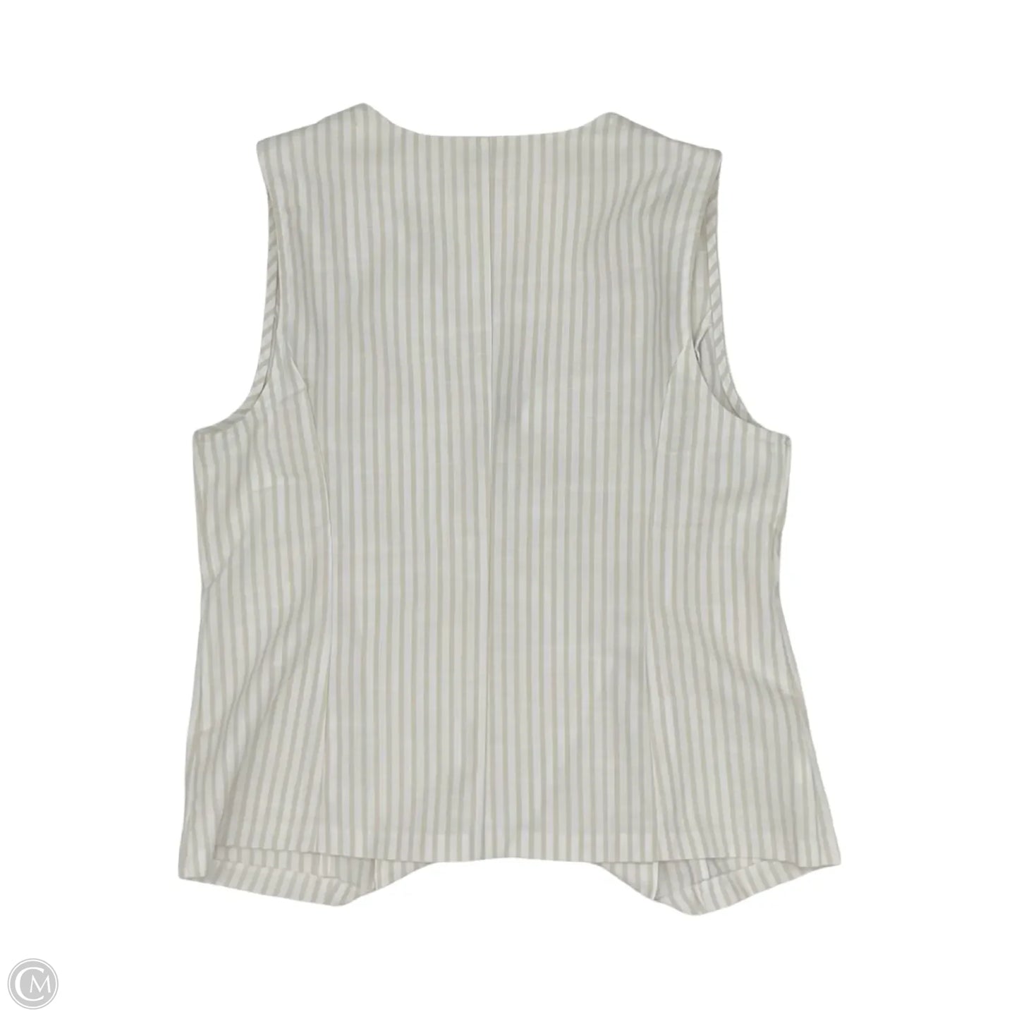 Vest Other By Loft In Tan & White, Size: L