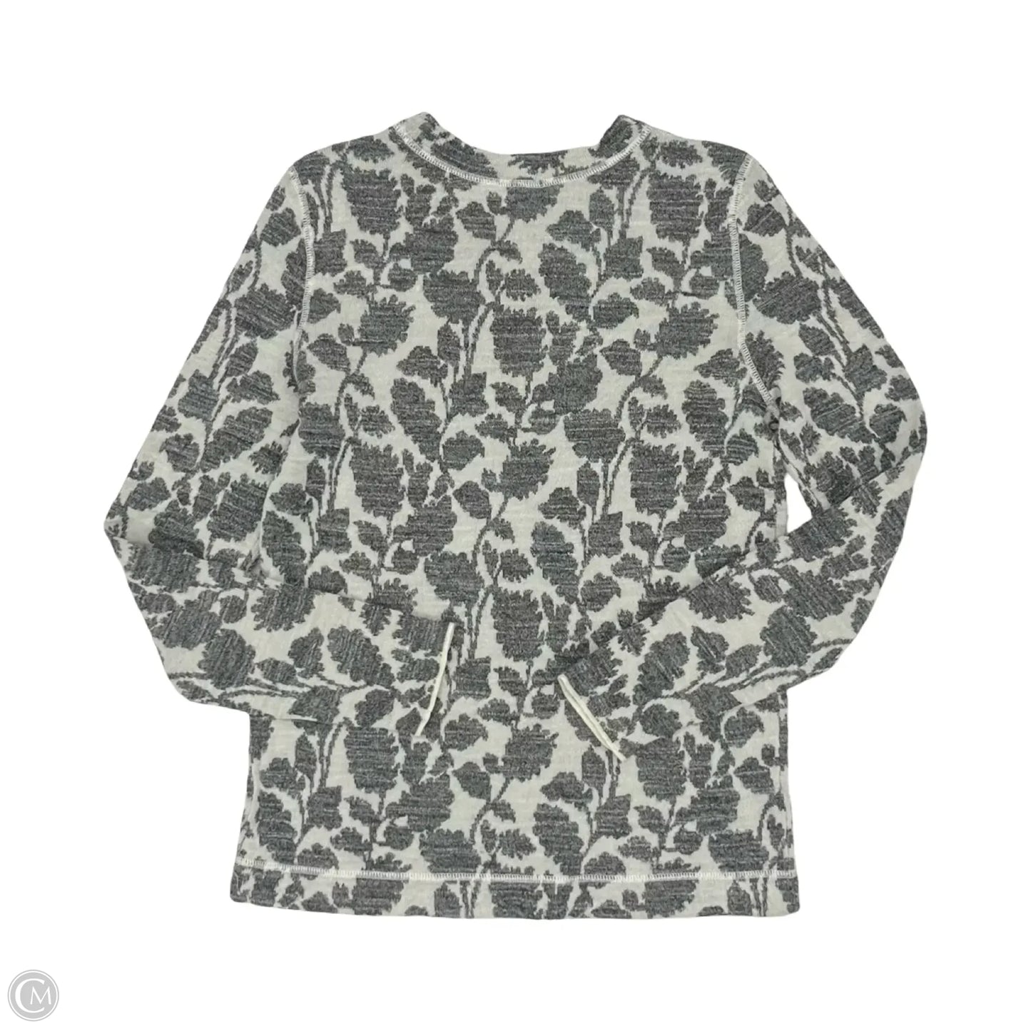 Top Long Sleeve By Loft In Grey, Size: M