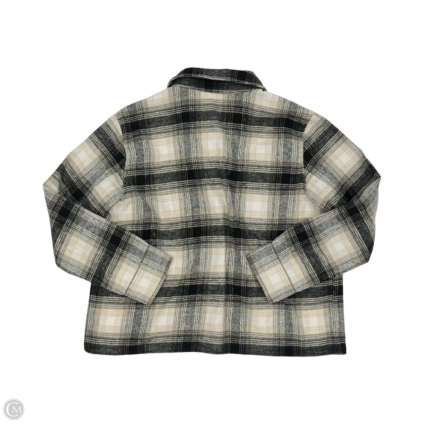 Jacket Shirt By Bb Dakota In Black & Tan, Size: Xxl