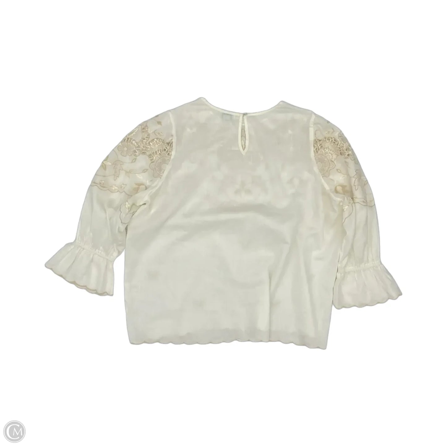 Top Long Sleeve By Sundance In Cream, Size: Xl