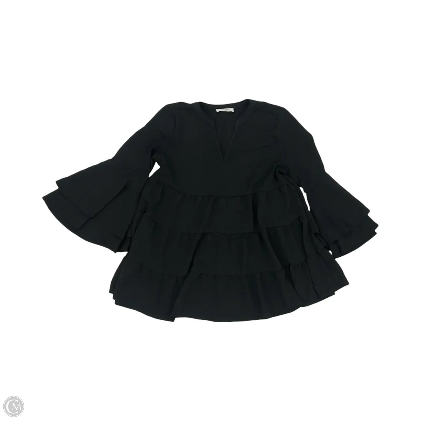 Top Long Sleeve By Zenana In Black, Size: M