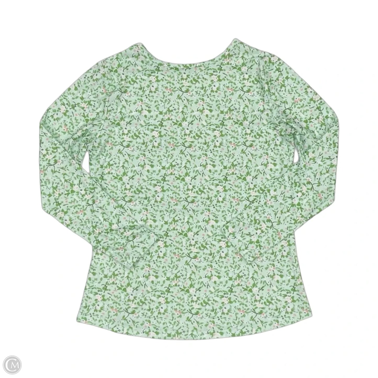 Top Long Sleeve By Cme In Green, Size: S