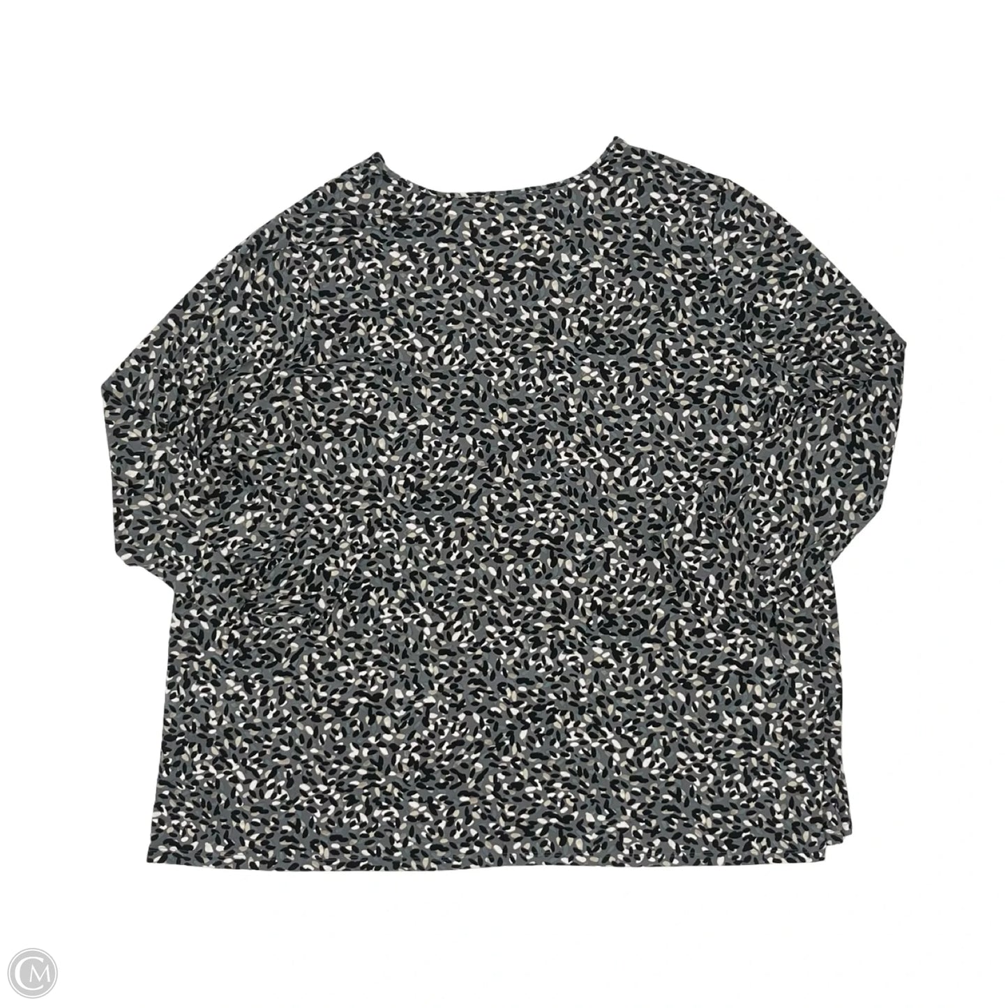 Blouse Long Sleeve By Susan Graver In Grey, Size: 5