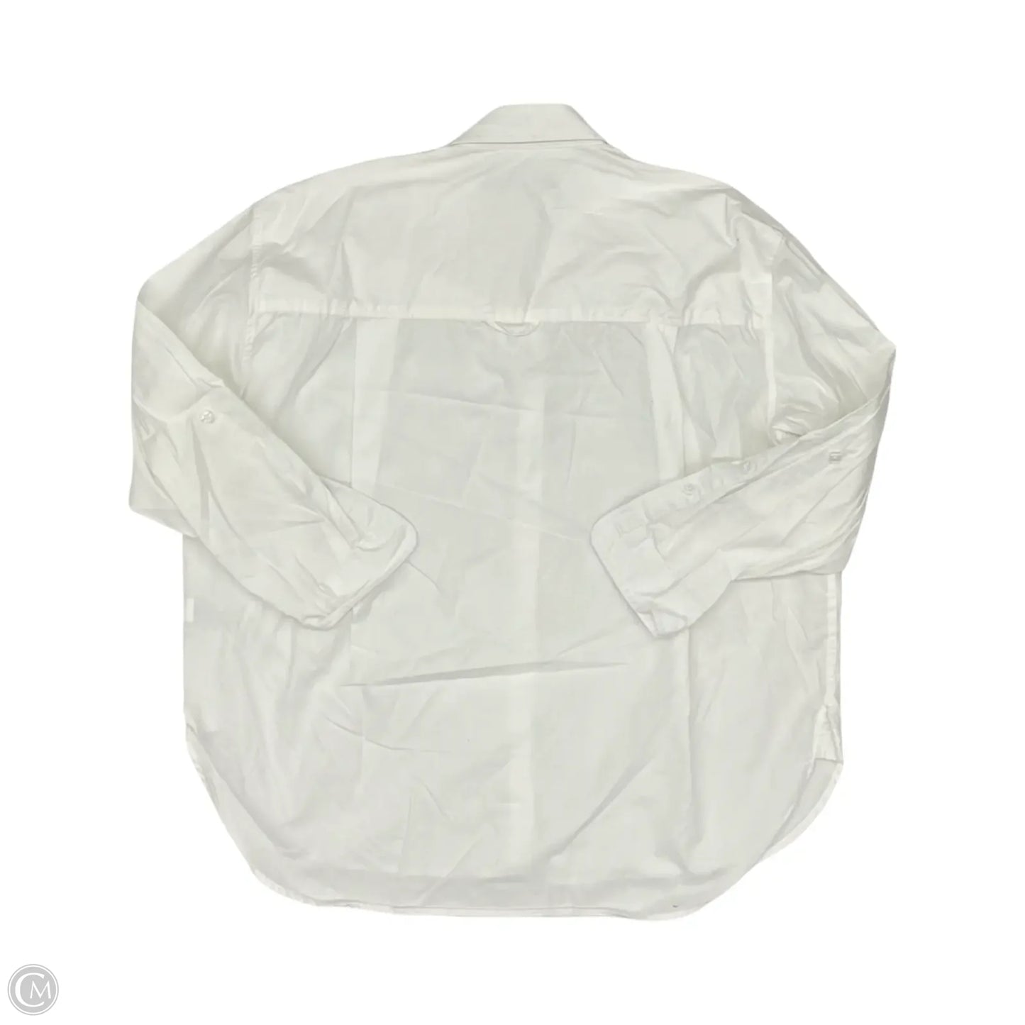Top Long Sleeve Basic By Gloria Vanderbilt In White, Size: 1x