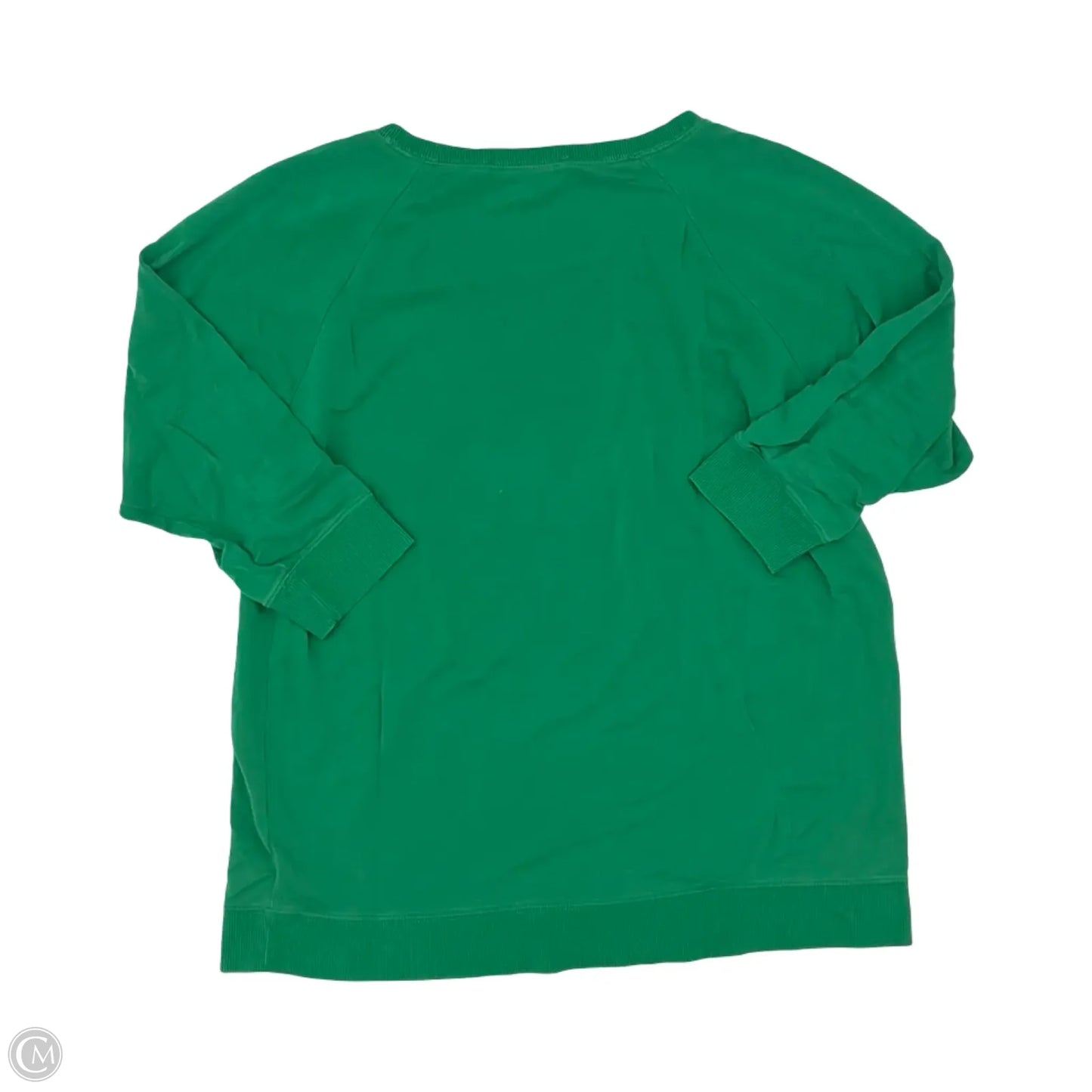 Top 3/4 Sleeve Designer By Michael Kors In Green, Size: L