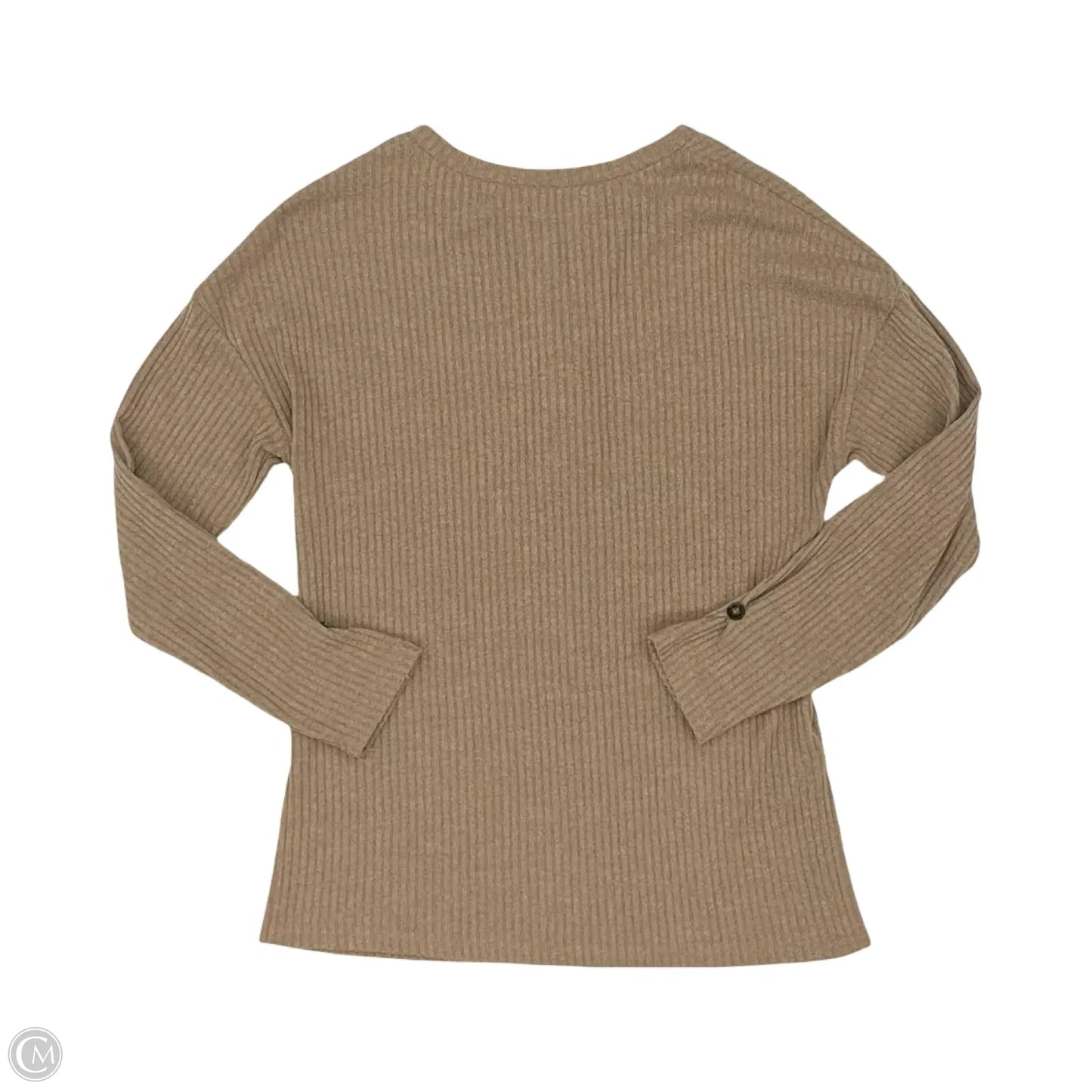 Top Long Sleeve By Cmf In Brown, Size: S
