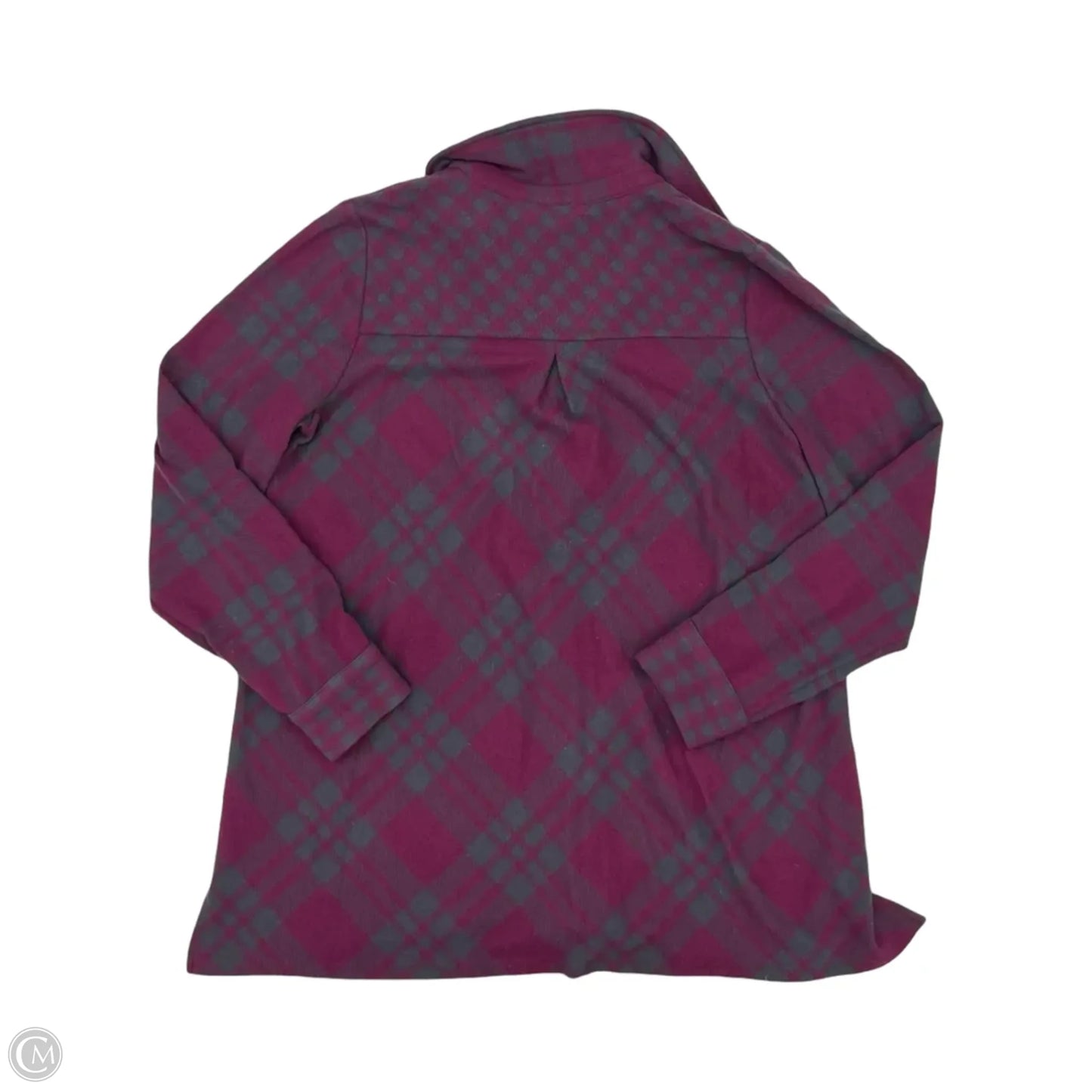Top Long Sleeve By Soft Surroundings In Green & Purple, Size: M