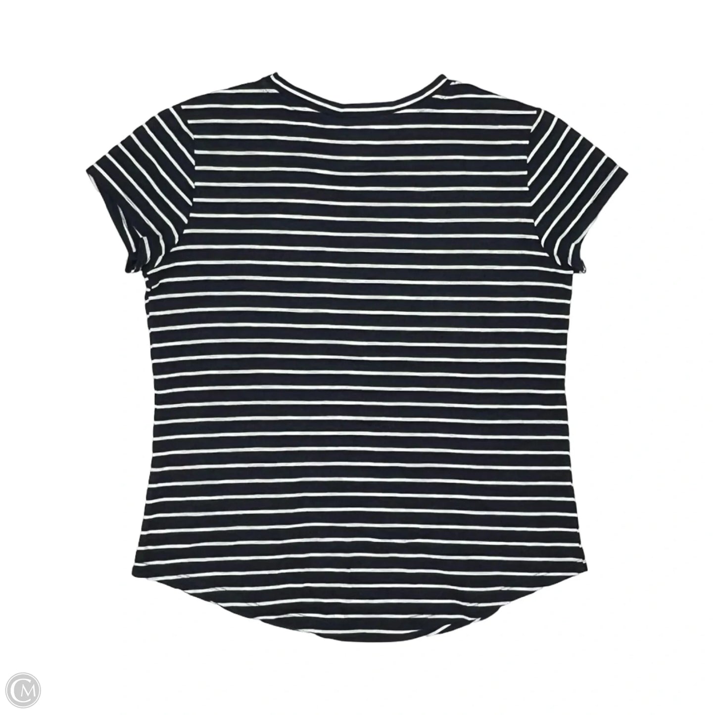 Top Short Sleeve By Sonoma In Blue & White, Size: M