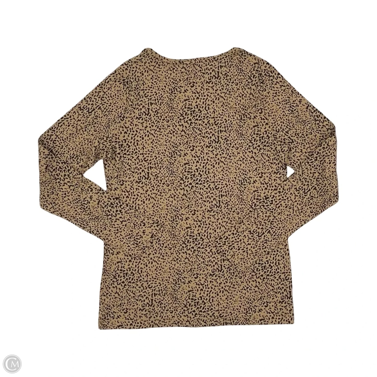 Top Long Sleeve By Croft And Barrow In Animal Print, Size: S