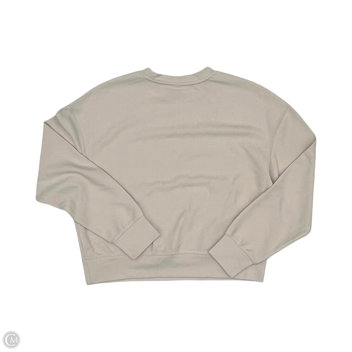 Athletic Top Long Sleeve Crewneck By Clothes Mentor In Tan, Size: S