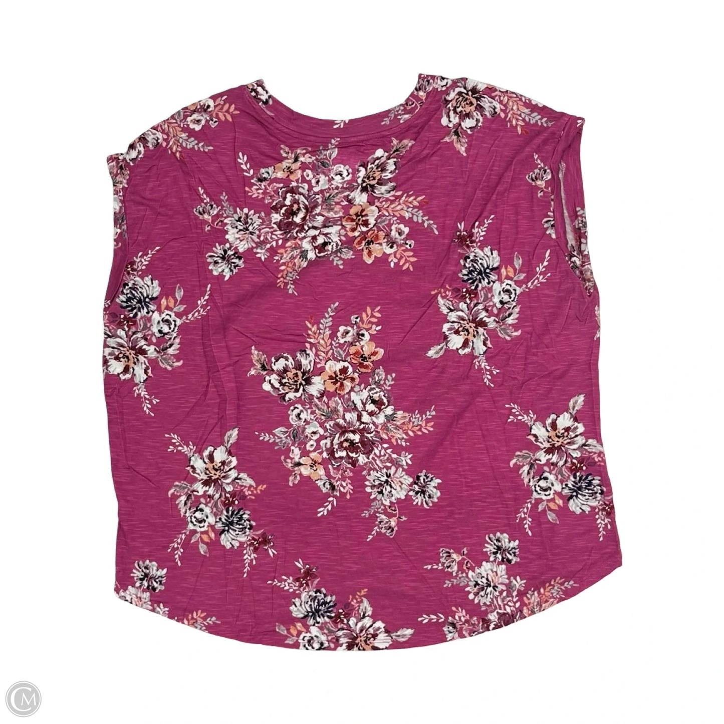 Top Short Sleeve By Maurices In Pink, Size: 1x