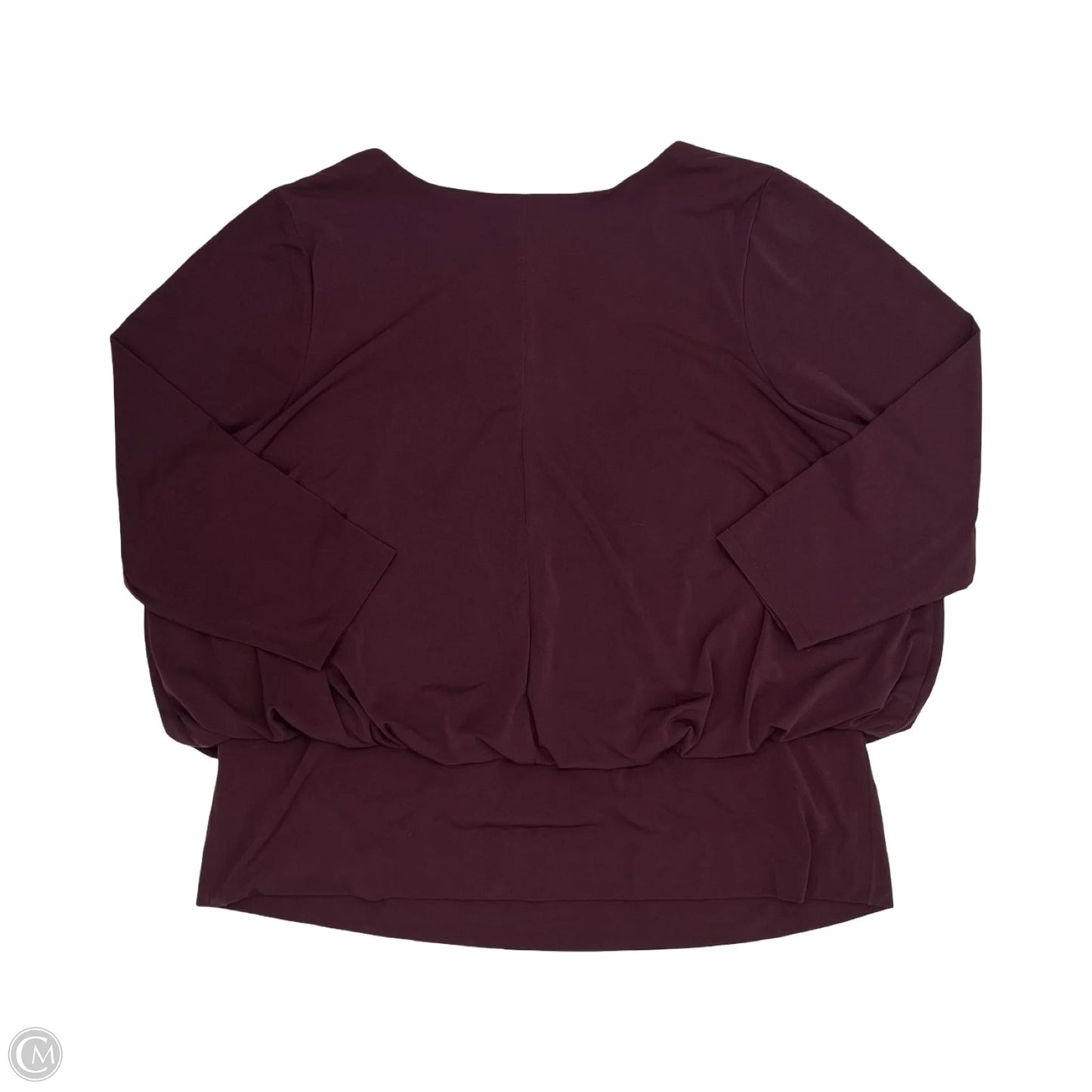 Blouse 3/4 Sleeve By Lane Bryant In Maroon, Size: 3x
