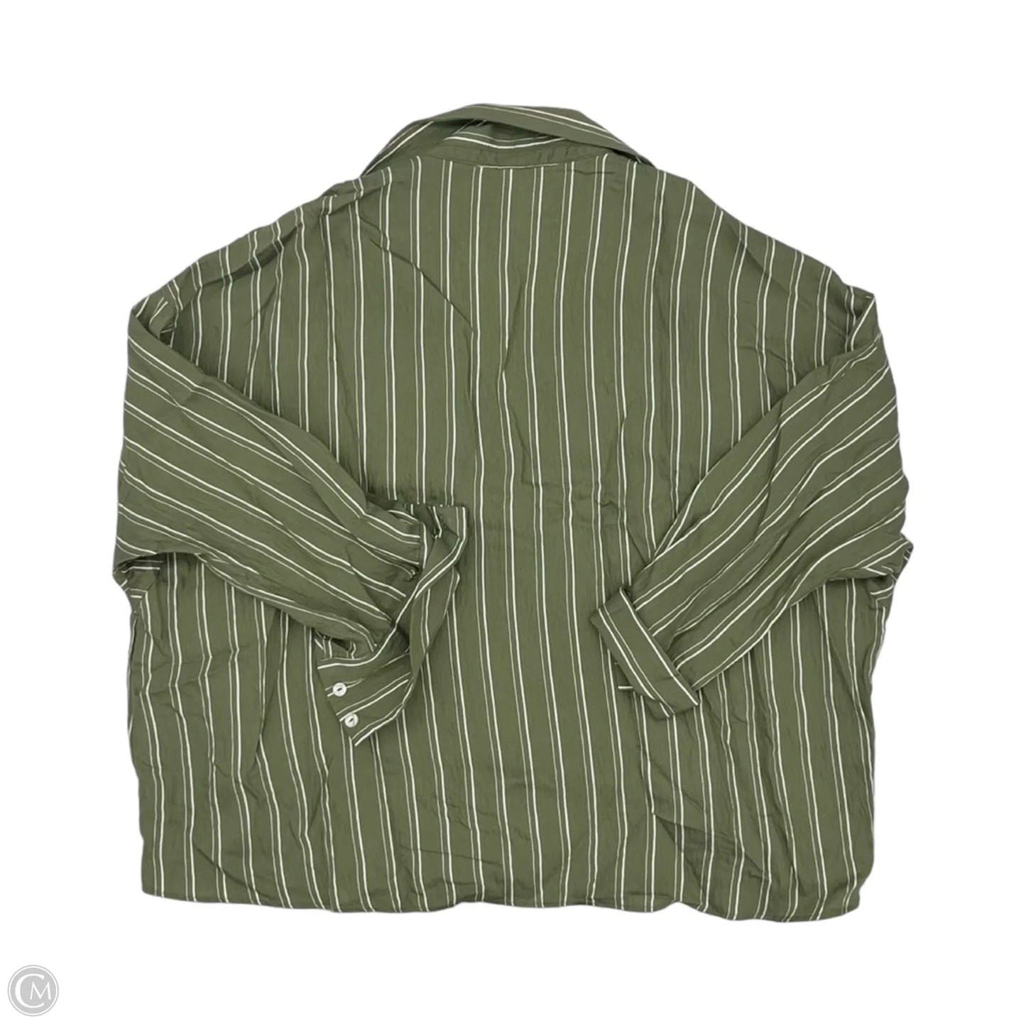 Blouse Long Sleeve By Anthropologie In Green, Size: S