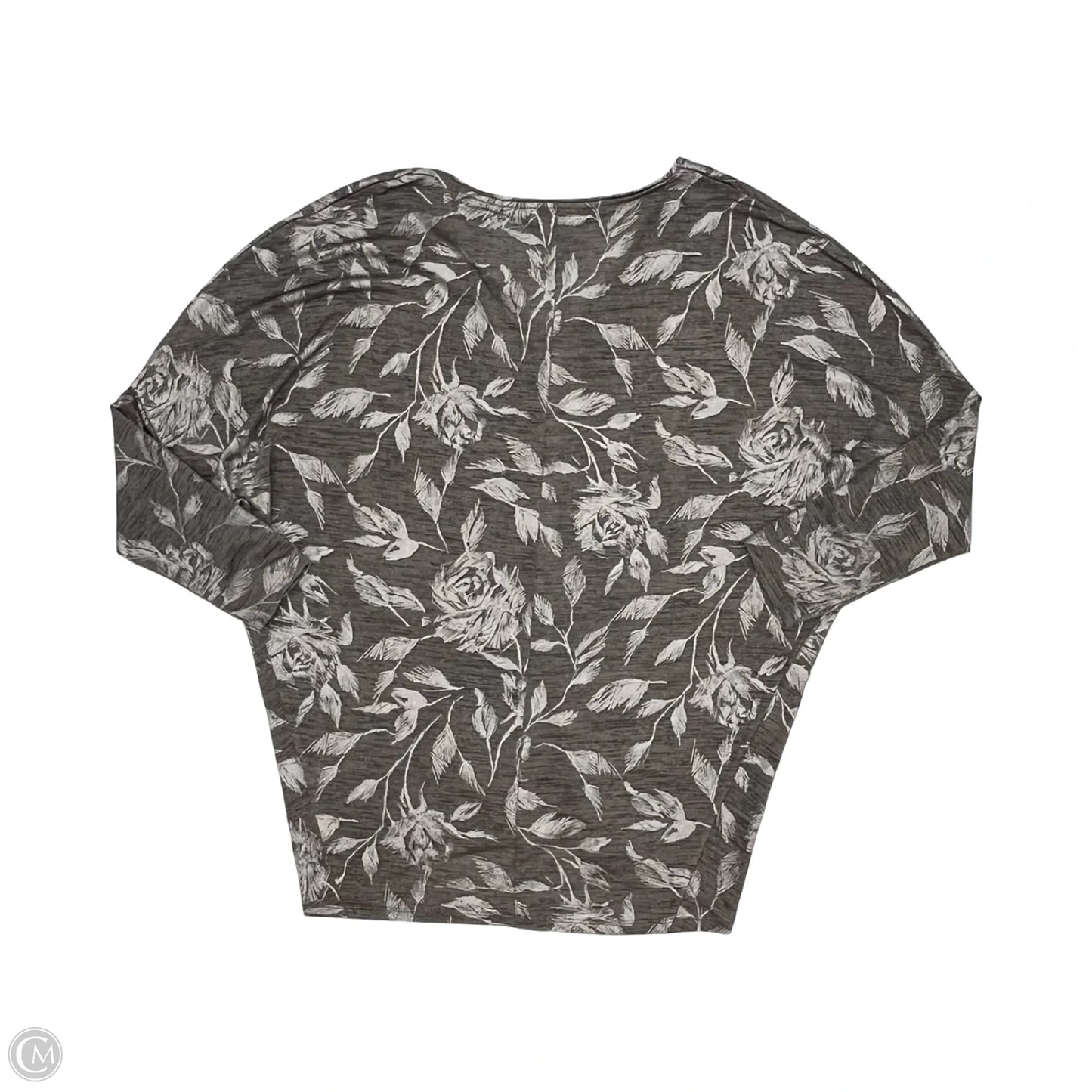 Blouse 3/4 Sleeve By White House Black Market In Silver, Size: M