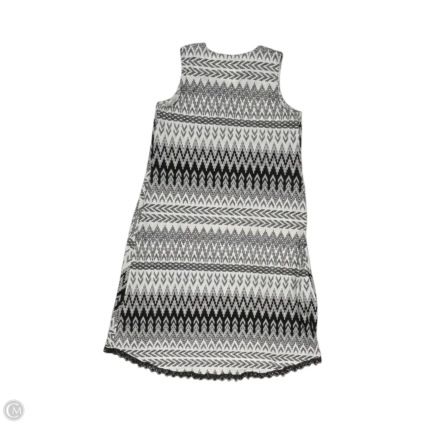 Dress Casual Midi By One World In Black & White, Size: L