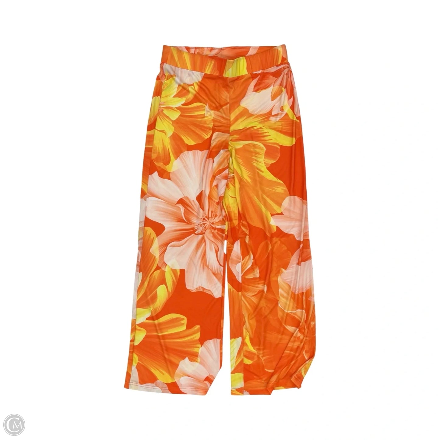 Pants Wide Leg By Boston Proper In Orange & Yellow, Size: S