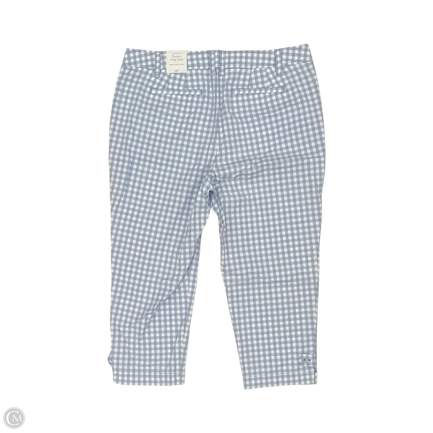 Pants Cropped By Talbots In Blue & White, Size: 14p