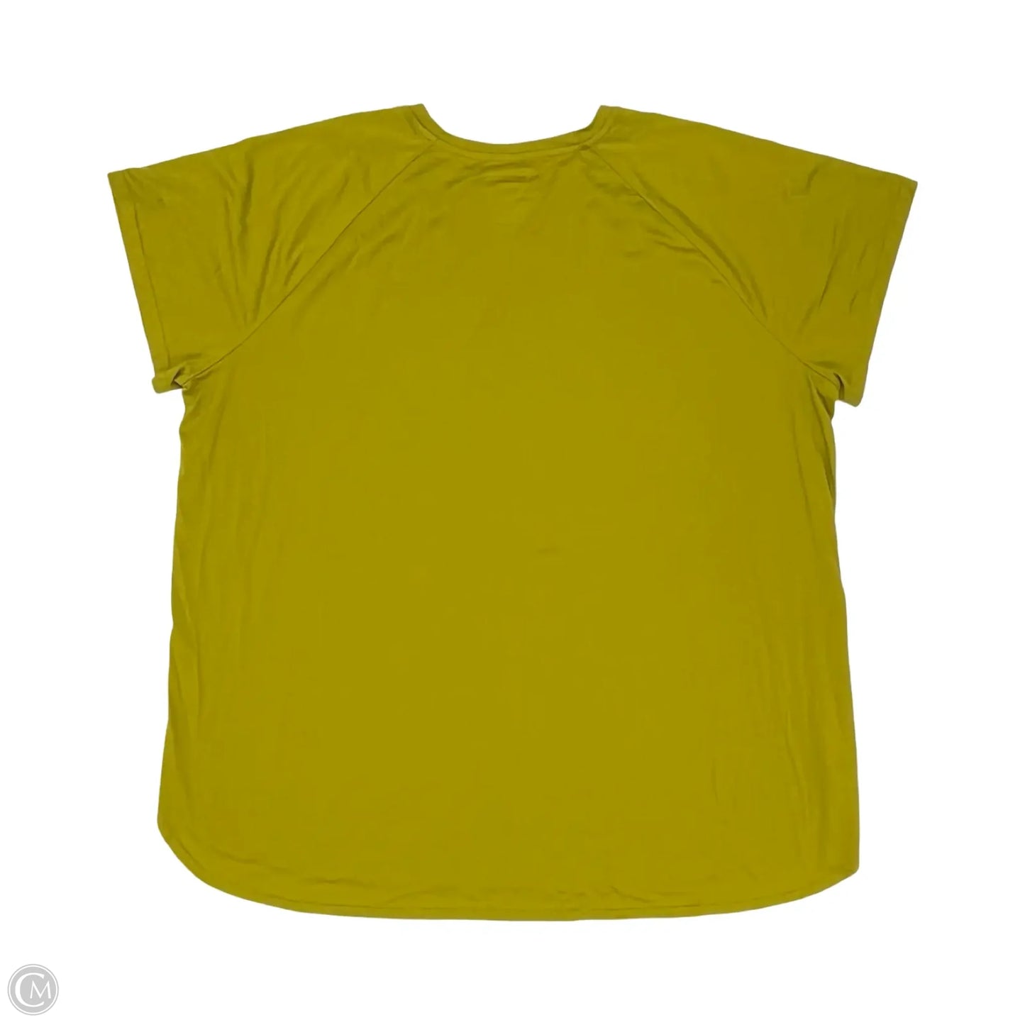 Athletic Top Short Sleeve By Tek Gear In Chartreuse, Size: 3x