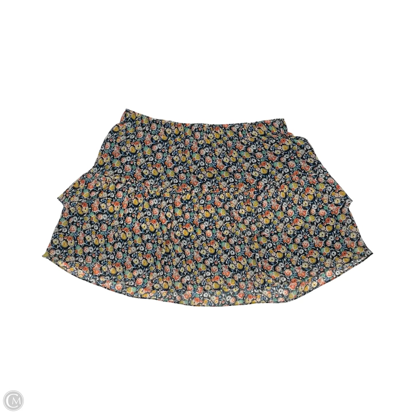 Skirt Mini & Short By Loft In Blue & Orange, Size: L