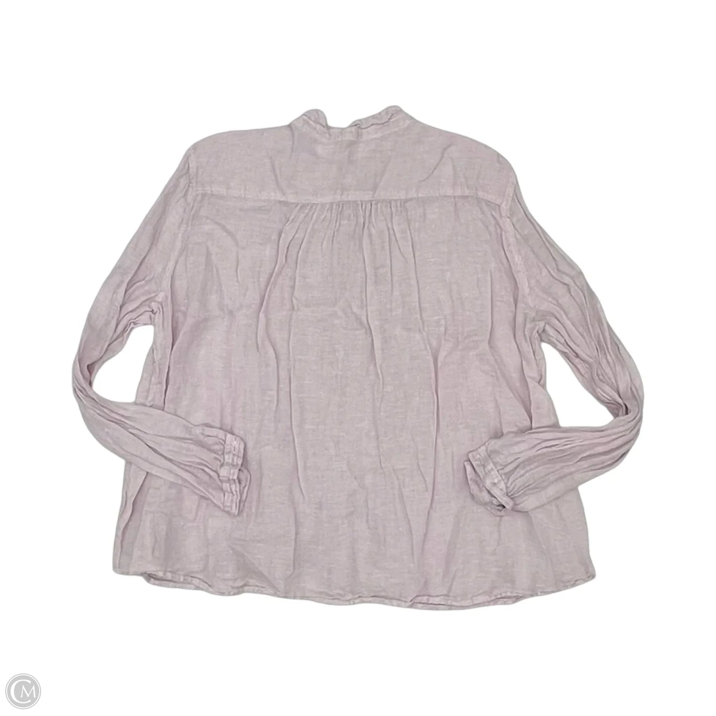 Blouse Long Sleeve By Cmb In Pink, Size: Xl
