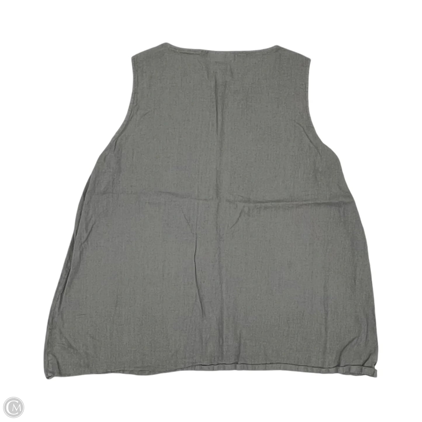 Blouse Sleeveless By Bryn Walker In Grey, Size: Xl