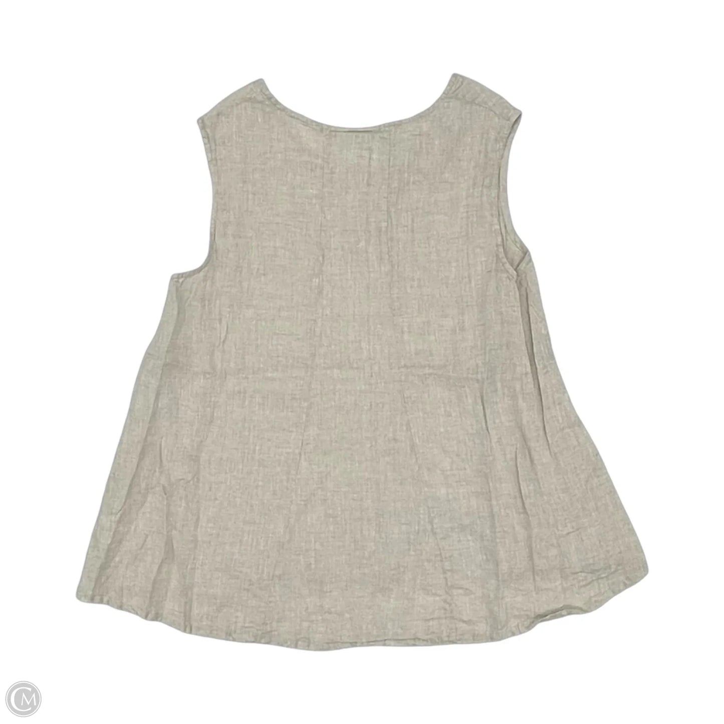 Blouse Sleeveless By Bryn Walker In Cream, Size: Xl