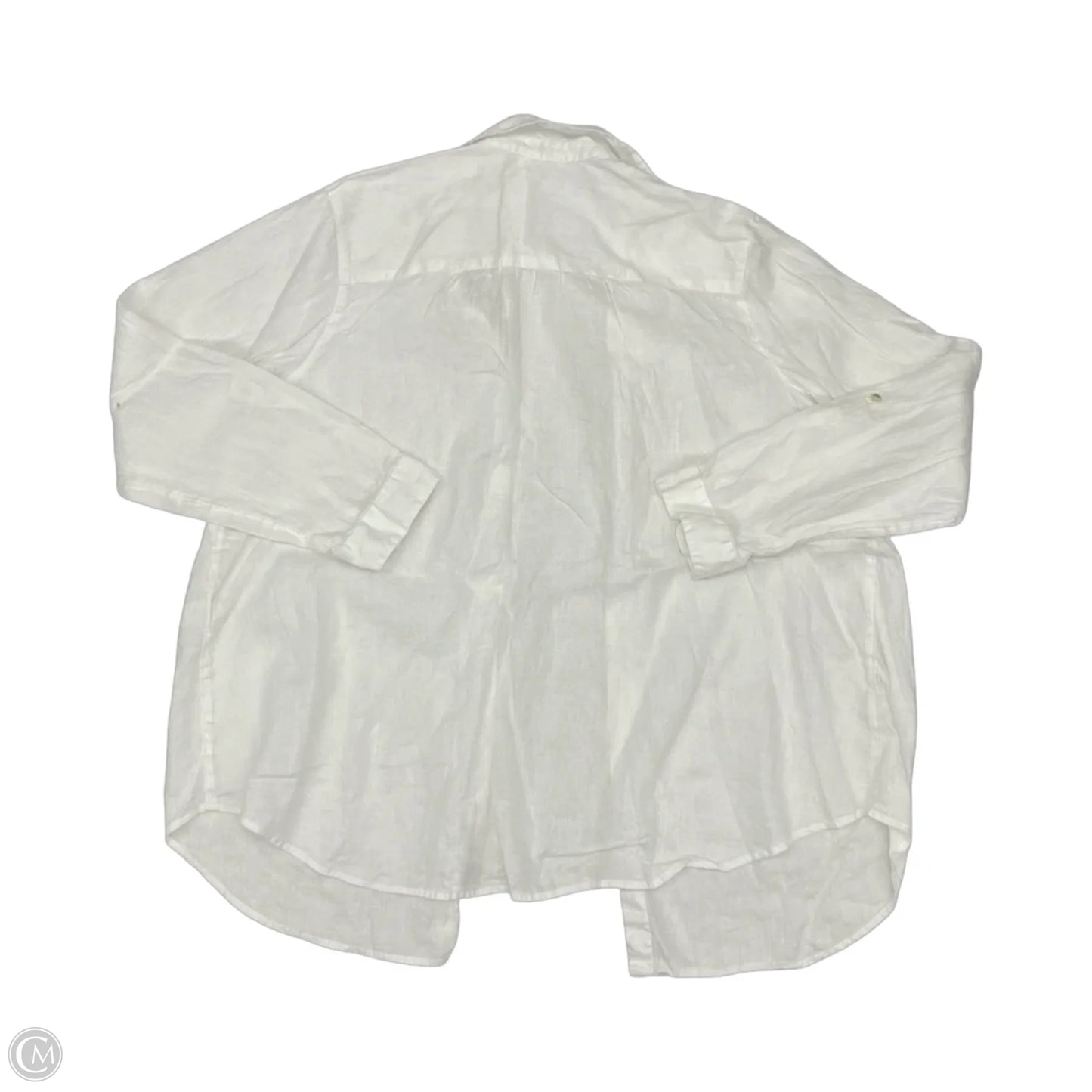 Blouse Long Sleeve By J. Jill In White, Size: Xl