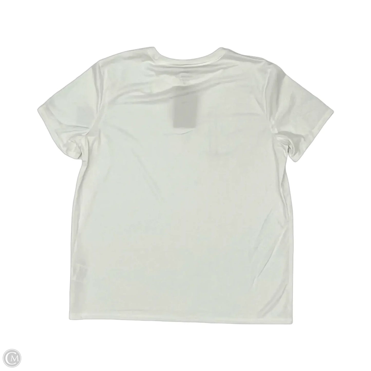 Athletic Top Short Sleeve By Nike Apparel In White, Size: L