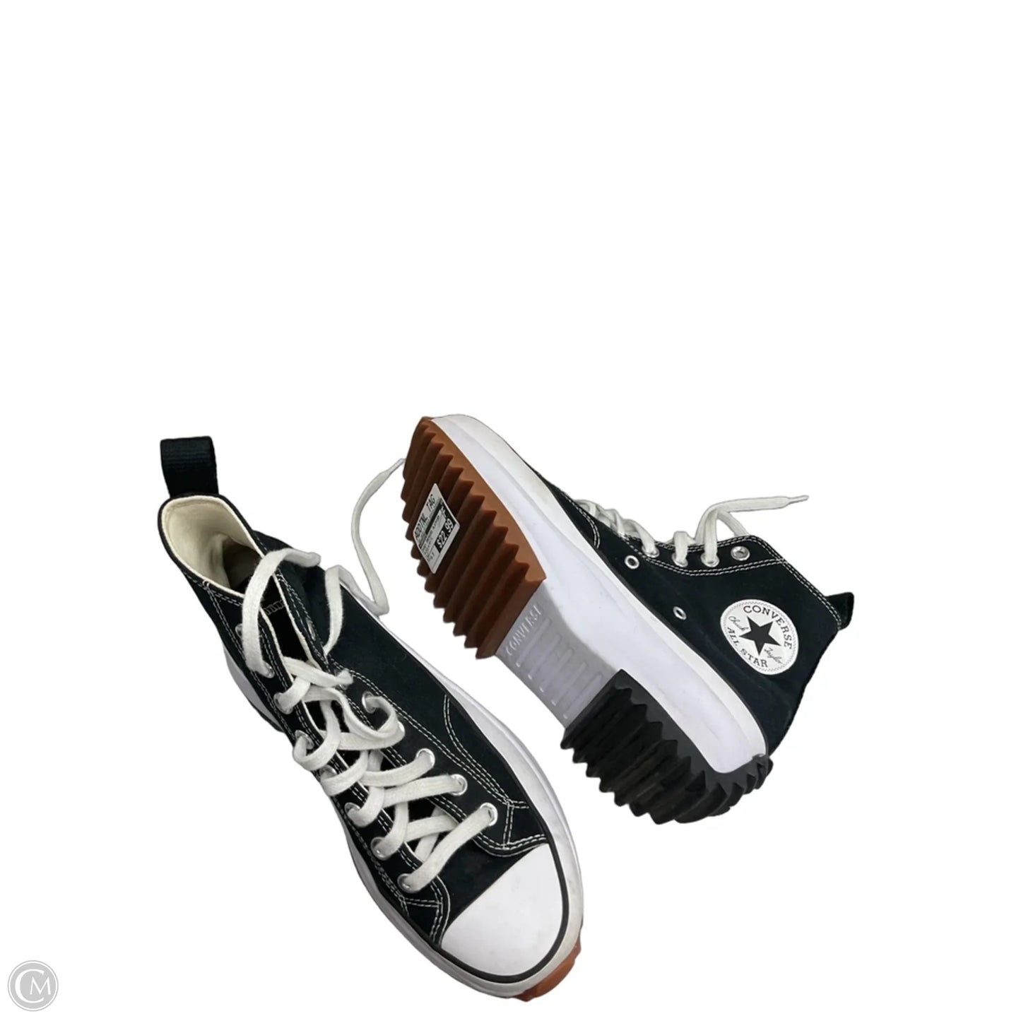 Shoes Sneakers Platform By Converse In Black & White, Size: 8.5