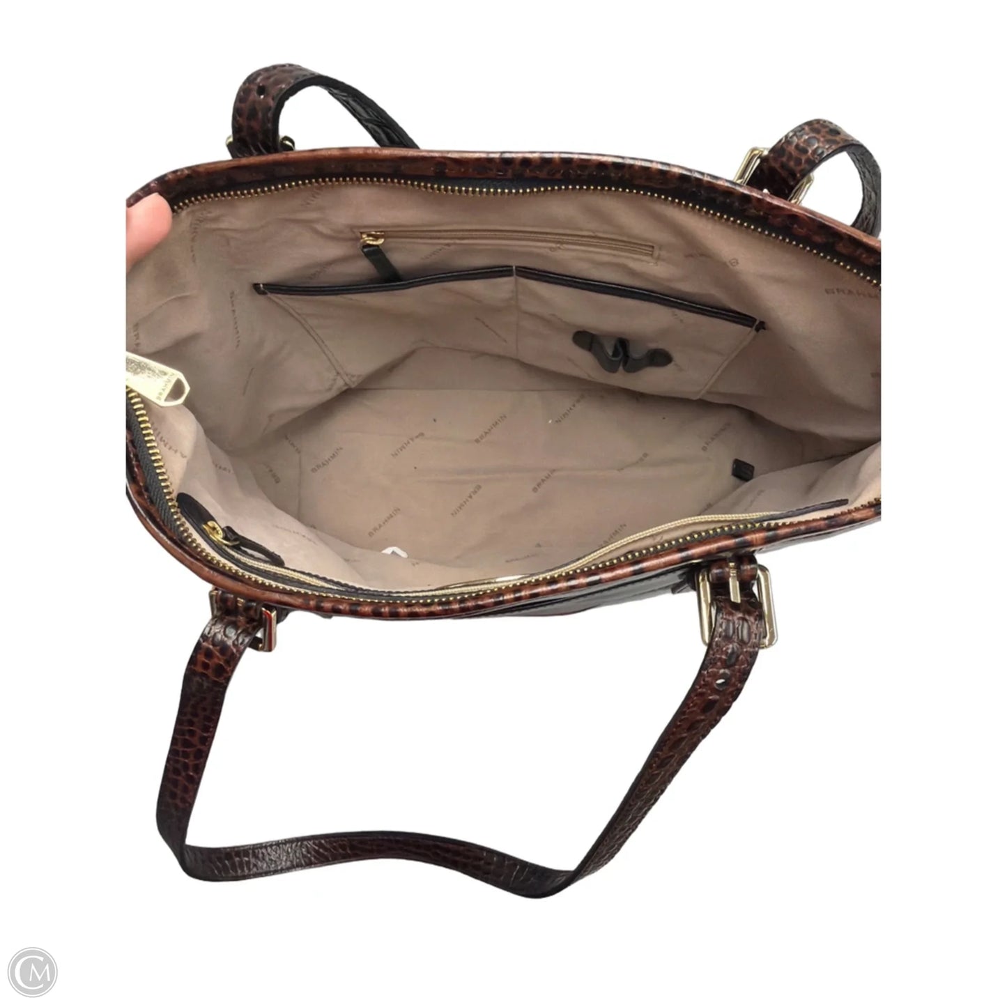 Handbag Designer By Brahmin, Size: Medium