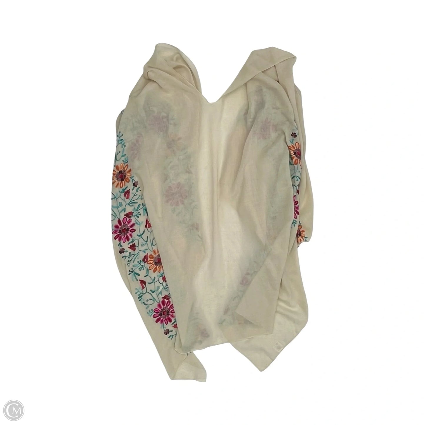 Shawl By Clothes Mentor In Cream, Size: Onesize