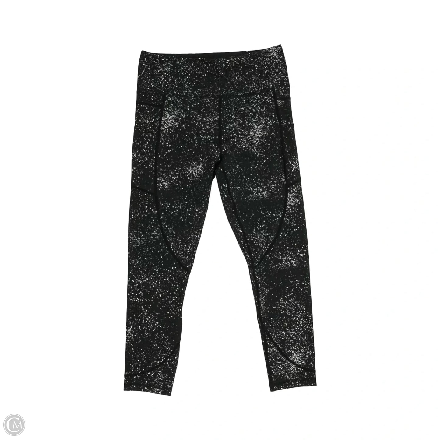 Athletic Leggings By Zyia In Black & Grey, Size: L
