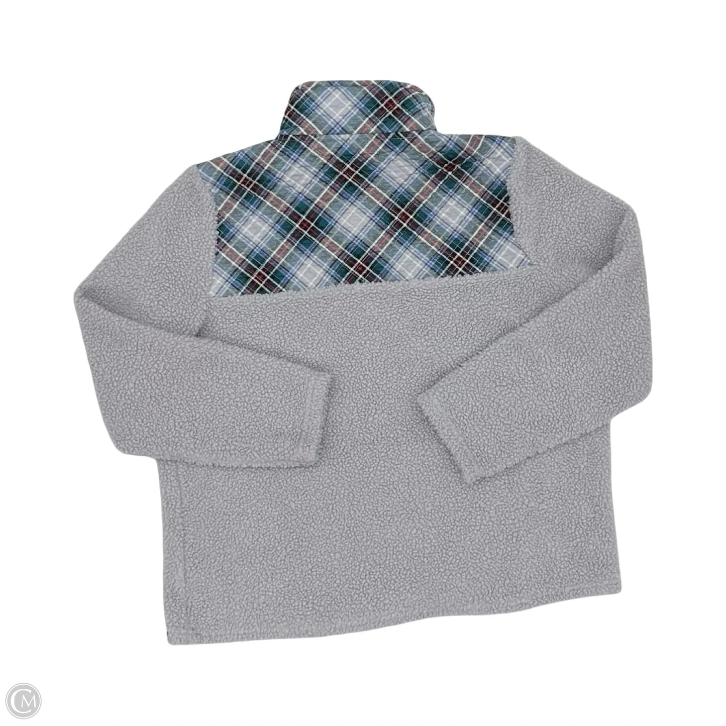Sweatshirt Collar By Vera Bradley In Grey, Size: L