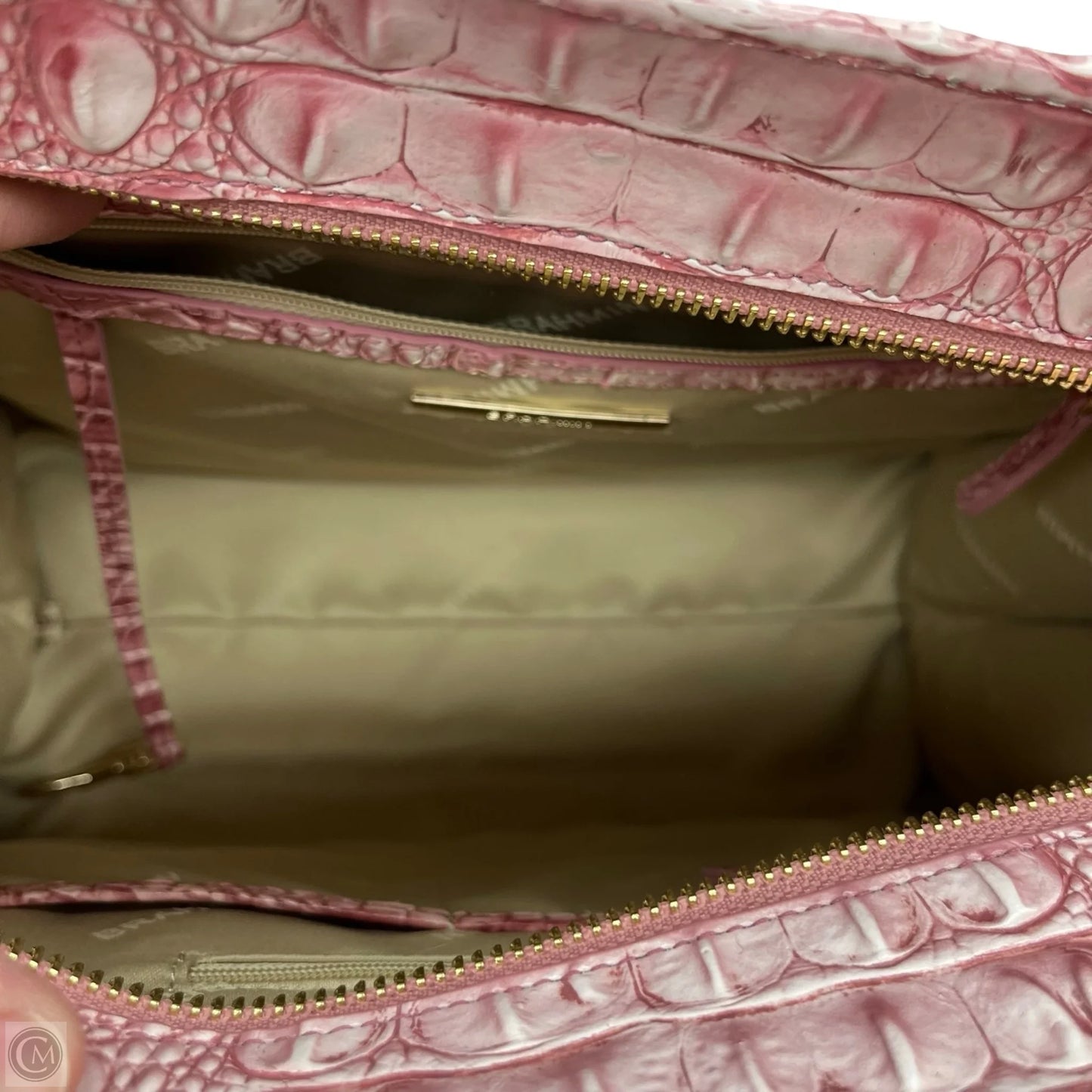 Handbag Designer By Brahmin, Size: Large