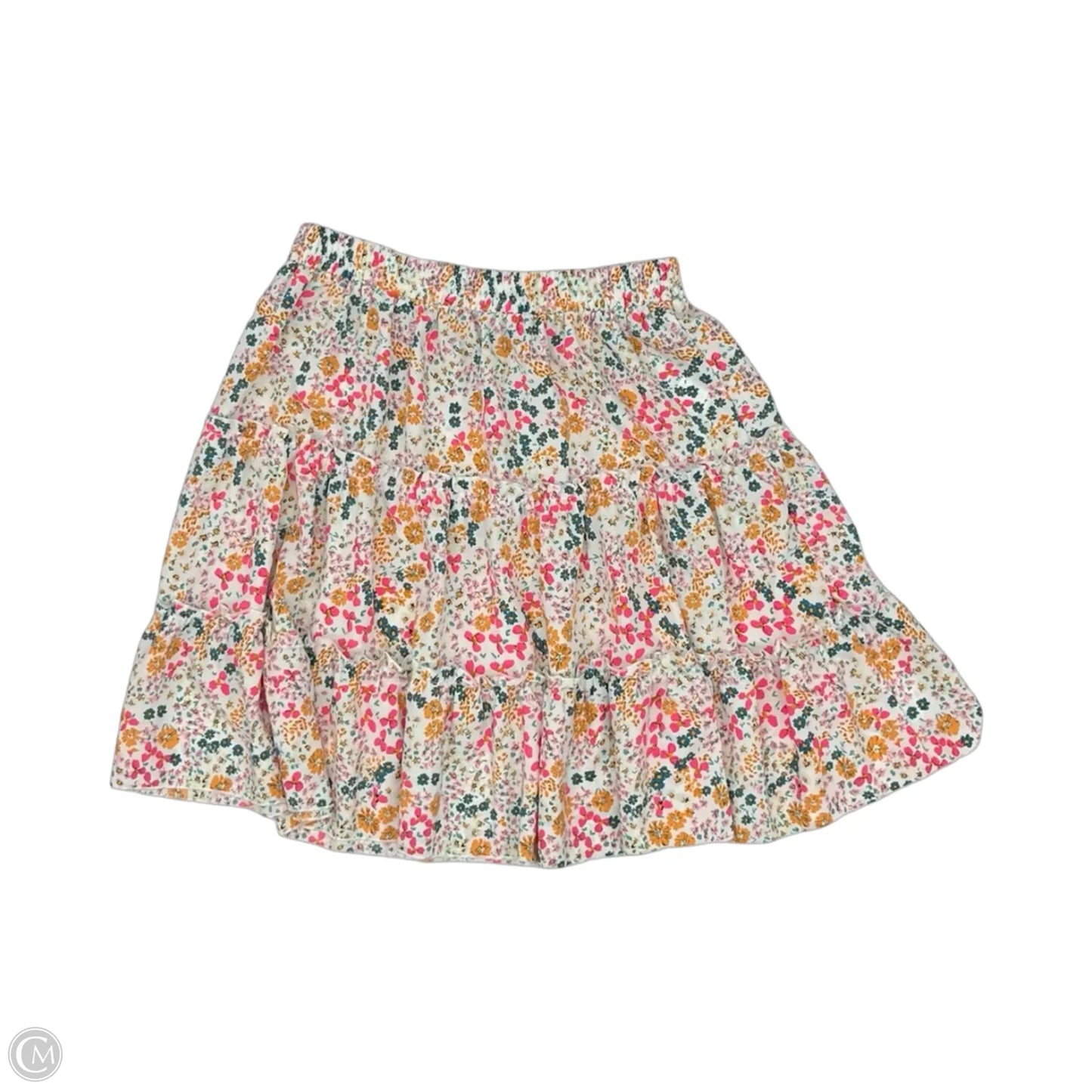 Skirt Midi By Shein In Floral Print, Size: Xl