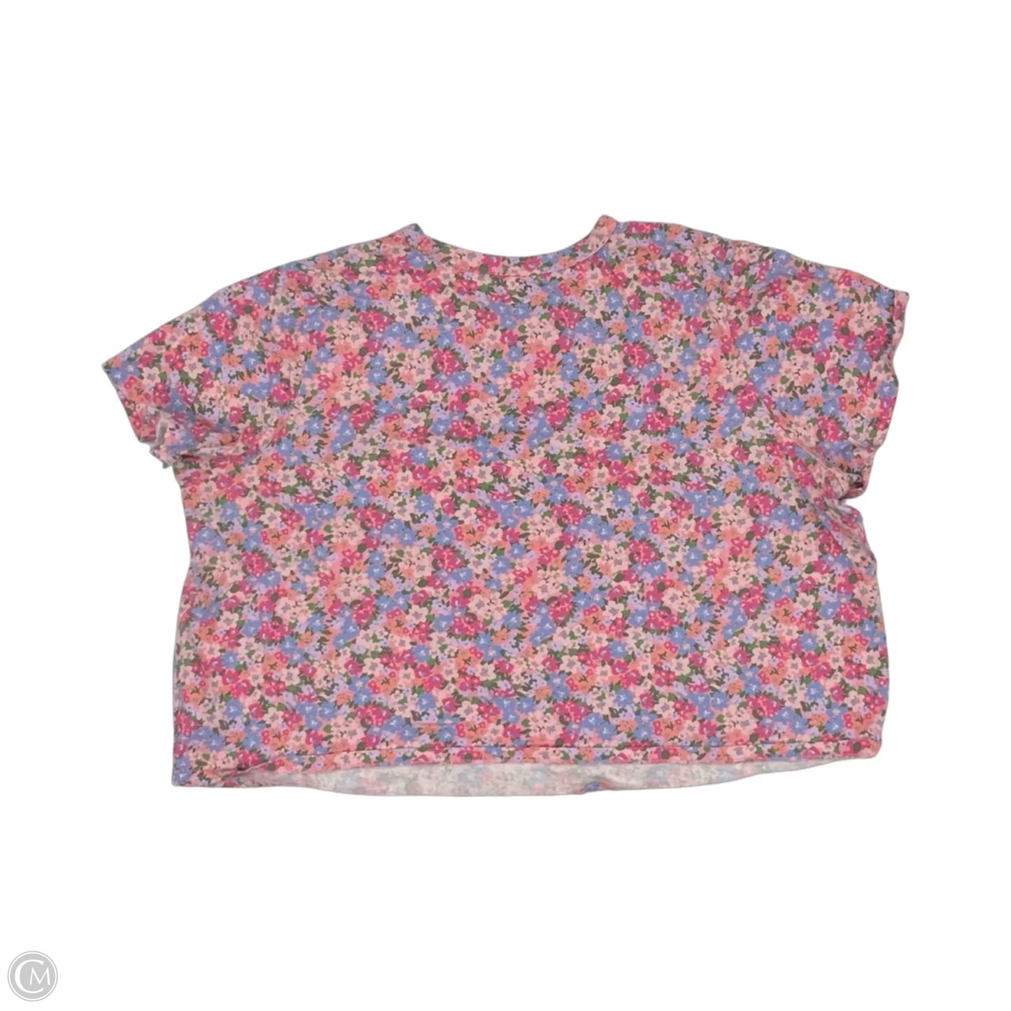 Top Short Sleeve By Old Navy In Floral Print, Size: 2x
