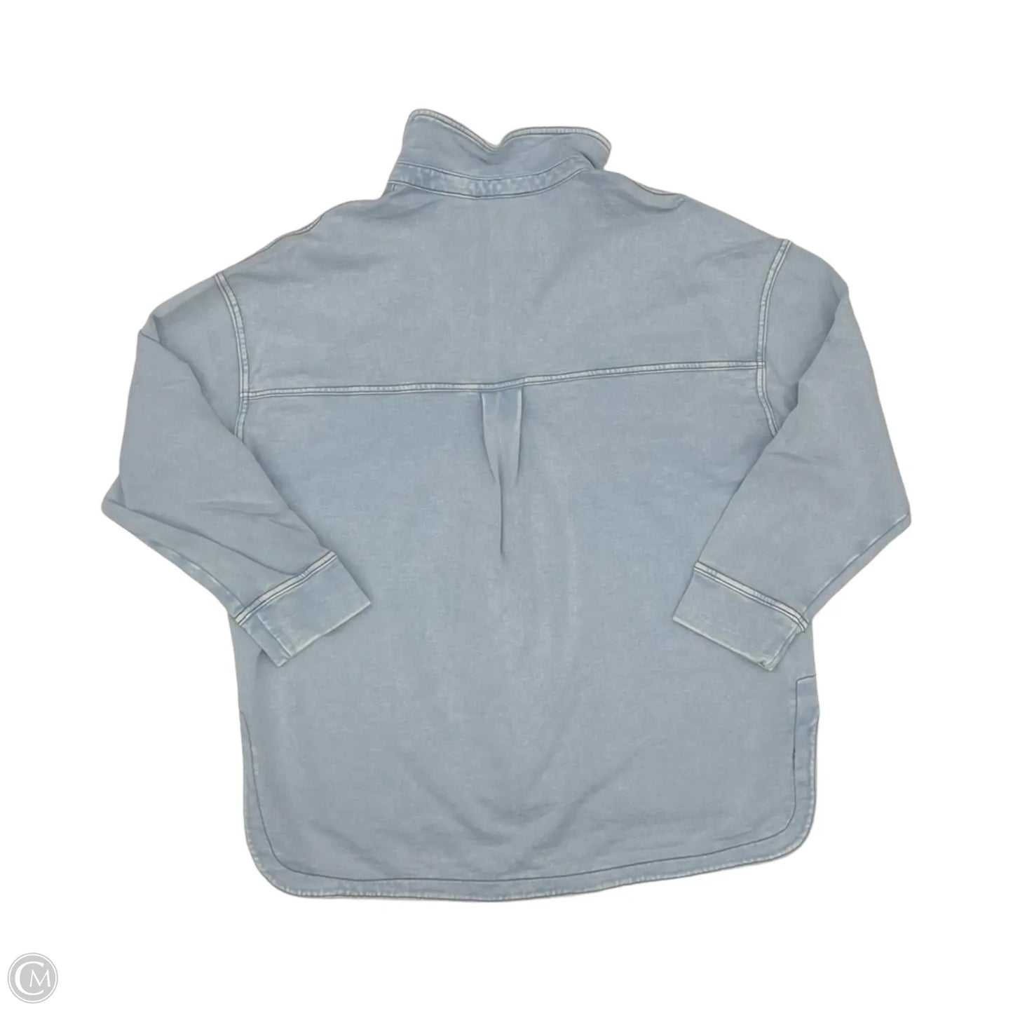 Jacket Shirt By Maurices In Blue, Size: L