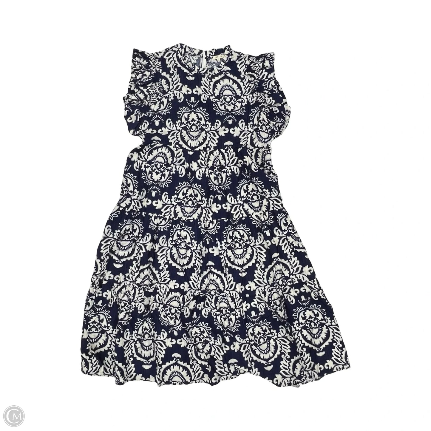 Dress Party Midi By Jodifl In Blue & Cream, Size: M